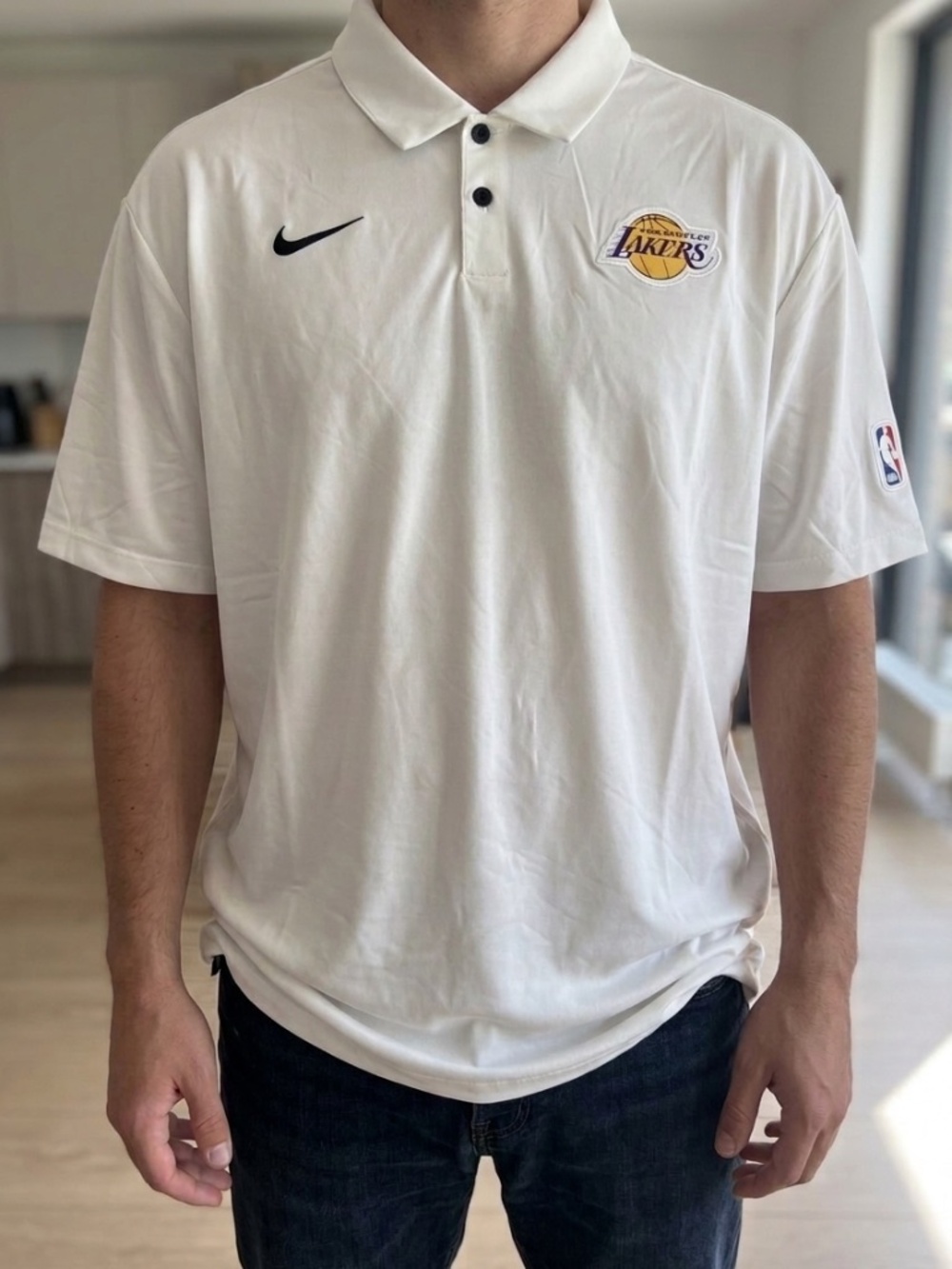 White polo shirt  -Nike